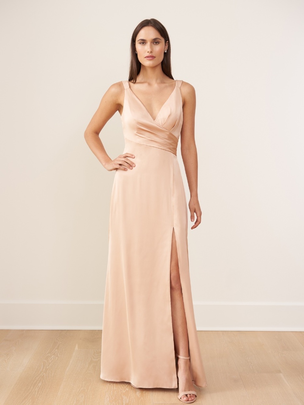 NWT JASMINE B2 CHARMEUSE GOWN CASMERE SIZE 8